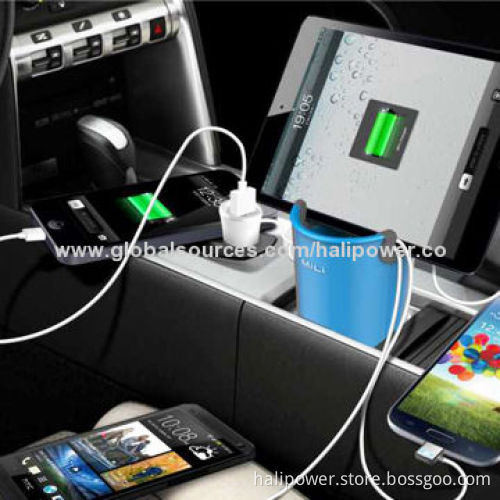 Car plug in adapter with 4 outputs